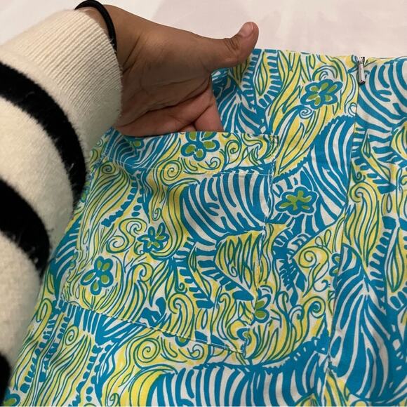 Vintage Lilly Pulitzer Zebra Floral Print Mini Skirt Feminine Size 6 Girly - Picture 5 of 10